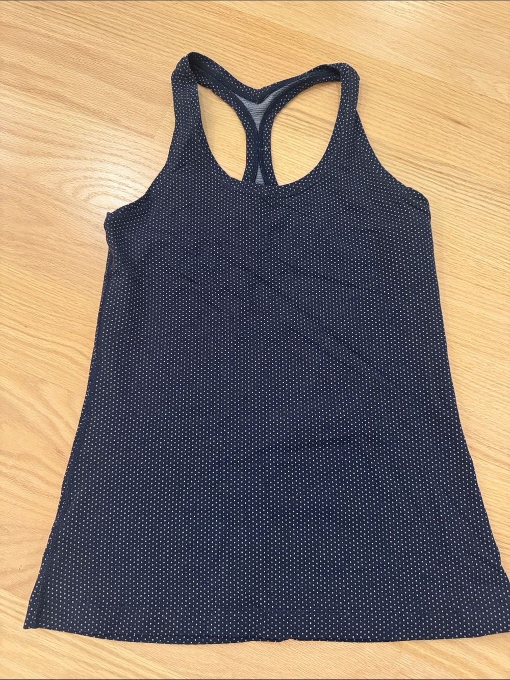 lululemon athletica | Navy Tank with White Micro Dots